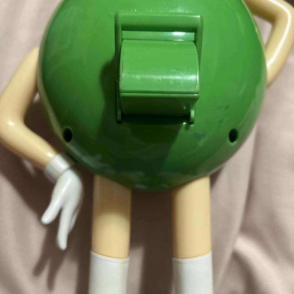 2012 Green M & M Dispenser White Gogo Boots 10" Tall Collectible M&M - Picture 6 of 9
